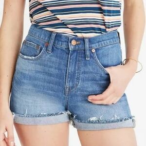 Madewell The Slim BoyJean Cutoff Distressed Shorts